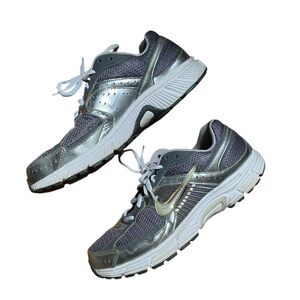 Vintage Grey and Silver Nike Sneakers